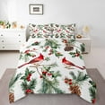 thumbnail image 1 of Manfei Christmas Bird Robin Bedding Comforter Set for Kid, Flower Plant Twin Comforter Sets, Dreamy Fairy Tale Reversible Bedding Set, Breathable Home Decor, 2pcs, 1 of 8