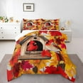 thumbnail image 1 of Manfei Christmas Cardinal Bird Full Size Comforter Sets,Hello Fall Maple Bedding Comforter Set,Happy New Year Bedding Sets For Children,Super Cozy Room Decor Reversible,3-Piece, 1 of 8