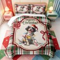 thumbnail image 1 of Manfei Christmas Classic Snowman Quilt King,Shabby-Chic Gift King Coverlet Set,3-Piece,1 Bedspread and 2 Pillowcases, 1 of 7