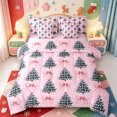 thumbnail image 1 of Manfei Christmas Festive Nutcracker 7pcs Queen Bedding,Bright Winter Snow Theme Bedding Comforter Set Queen,Pink Reversible, 1 of 7