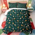 thumbnail image 1 of Manfei Christmas Festive Snowman Bed Spread Queen,Bright Gift Queen Coverlet Set,3pcs,1 Quilt and 2 Pillowcases, 1 of 7