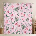 thumbnail image 1 of Manfei Christmas Flower Blackout Curtains Set of 2 (52x84 Each),Kawaii Bowtie Ribbon Window Curtains,Pink Green Curtains and Drapes For Teens,Super Cozy Room Decor, 1 of 6