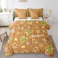 thumbnail image 1 of Manfei Christmas Gingerbread Man 7pcs Bedding Comforter Set,Merry Xmas Queen Bedding Sets,Xmas Tree Cookie Queen Sheet Sets For Girls,Breathable Home Decor Reversible, 1 of 8