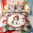thumbnail image 1 of Manfei Christmas Happy Holiday 7-Piece Twin Bedding,Kawaii Snowman Bedding Comforter Set,Xmas Reversible, 1 of 7