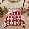 thumbnail image 1 of Manfei Christmas Nutcracker Bedding Comforter Set for Kid, Dreamy Princess Fairy Twin Comforter Sets, Retro Red Plaid Reversible Bedding Set, Luxury Bedroom Decor, 2 Pieces, 1 of 8