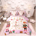 thumbnail image 1 of Manfei Christmas Nutcracker Twin Bedding Sets 7-Piece for Kid, Dreamy Princess Fairy Bedding Comforter Set, Xmas Tree Gift Reversible Sheet Sets, Breathable Home Decor, 1 of 6