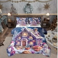 thumbnail image 1 of Manfei Christmas Rustic Cabin Bedding Comforter Set 7 Pieces, Western Fairy Tale Full Bedding Set, Winter Festival Holiday Reversible Fitted Sheet Flat Sheet, Breathable Home Decor, 1 of 7