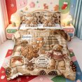thumbnail image 1 of Manfei Christmas Rustic Checkered 7-Piece King Bedding,Classic Farmhouse Cow King Bed in a Bag,Xmas Reversible, 1 of 7