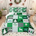 thumbnail image 1 of Homewish Christmas Snowman Reindeer Bedding Comforter Set, Cartoon Gnome Santa Claus Twin Comforter Sets, Teens Kids Boys Girls Reversible Bedding Set, Breathable Home Decor, 2pcs, 1 of 8