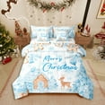 thumbnail image 1 of Manfei Christmas Tree 7pcs Bedding Comforter Set,Kawaii Deer Queen Bedding Sets Super Cozy,Festival Xmas Queen Sheet Sets,Super Cozy Snowflakes Room Decor,Reversible, 1 of 8