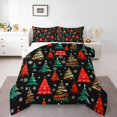 thumbnail image 1 of Manfei Christmas Tree Bedding Comforter Set 2pcs for Kids Children,Xmas Snowflakes Twin Comforter Sets Microfiber,Festival Theme Breathable Bedding Set,Lightweight Room Decor,Reversible, 1 of 8