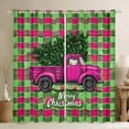 thumbnail image 1 of Manfei Christmas Truck Child Black Out Curtains, Retro Buffalo Geometric Curtains Pack of 2 (42x63 Each), Rustic Farmhouse Bedroom Curtains, Window Curtains Room Decor, 1 of 6