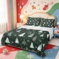 thumbnail image 1 of Manfei Christmas Winter Holiday Bed Sheets,Farmhouse Santa Claus Full Size Sheets,4-Piece,1 Flat Sheet,1 Fitted Sheet and 2 Pillowcases, 1 of 6