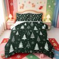 thumbnail image 1 of Manfei Christmas Winter Holiday Full Size Comforter Sets,Farmhouse Santa Claus Bedding Comforter Set,Xmas Reversible,3-Piece,1 Comforter and 2 Pillowcases, 1 of 7