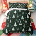 thumbnail image 1 of Manfei Christmas Winter Holiday Quilt Full,Farmhouse Santa Claus Full Bedspread Sets,3-Piece,1 Coverlet and 2 Pillowcases, 1 of 7