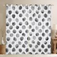 thumbnail image 1 of Manfei Circle Ciecular Pattern Black Out Curtains,Ink Polka Dot Curtains Pack of 2 (42x63 Each),White Gray Bedroom Curtains For Teens,Ultra Soft Home Decor, 1 of 6