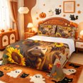 thumbnail image 1 of Manfei Classic Halloween Pumpkin Lantern Bed Sheets,Thanksgiving Pattern Full Size Sheets,4pcs,1 Flat Sheet,1 Fitted Sheet and 2 Pillowcases, 1 of 6