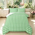 thumbnail image 1 of Manfei Classic Plaid King Size Comforter Sets,Vintage Check Comforters King Size,Dark Green,Reversible,3 Pieces,1 Comforter and 2 Pillowcases,3 Pieces,1 Comforter and 2 Pillowcases, 1 of 7