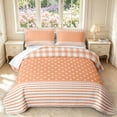 thumbnail image 1 of Manfei Classic Plaid Quilt King,Cute Polka Dot King Coverlet Set,Pink,3-Piece,1 Bedspread and 2 Pillowcases, 1 of 7