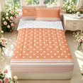 thumbnail image 1 of Manfei Classic Plaid Zipper Full Size Comforter Sets with Fitted Sheet and 2 Pillowcases,Cute Polka Dot Zipper Bedding Set,Pink,Reversible,4pcs, 1 of 8