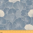 Manfei Cloud Bloom Fabric by the Yard 1 Yard, Blue Circle Home Decor ...