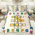 thumbnail image 1 of Manfei Colorful Abc Alphabet 7-Piece Bedding Comforter Set,26 Letters King Bedding Sets,Number Game Bed Sheets For Girls Boys,Super Cozy Room Decor Reversible, 1 of 8
