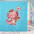 thumbnail image 1 of Manfei Colorful Axolotl Shower Curtain 72Wx72L,Funny Salamander Bathroom Curtain, 1 of 5