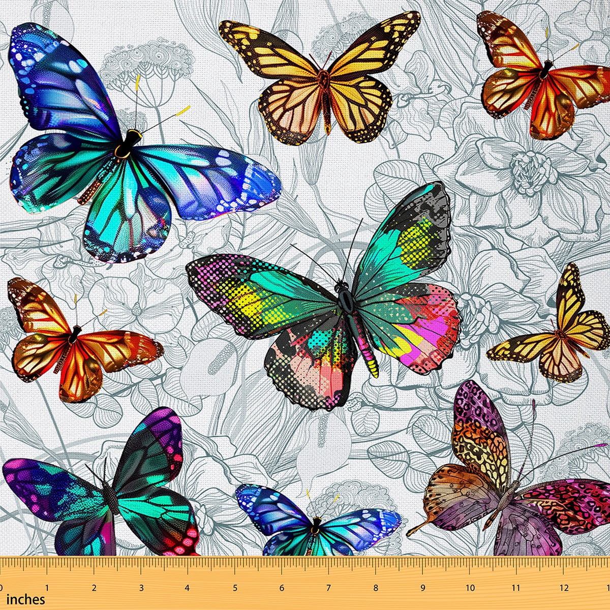 Butterfly Fabric By The Yard