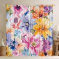 thumbnail image 1 of Manfei Colorful Flowers Black Out Curtains for Female Men,Spring Garden Curtains Pack of 2 (42x63 Each),Exotic Style Bedroom Curtains,Lightweight Room Decor, 1 of 6
