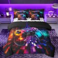 thumbnail image 1 of Manfei Colorful Gamepad 7 Pieces Bedding Comforter Set,Game Console Full Bedding Set,Multicolor Geometric Lines Fitted Sheet Flat Sheet For Men Women,Breathable Home Decor Reversible, 1 of 8