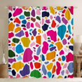 thumbnail image 1 of Manfei Colorful Graffiti Curtains Pack of 2 (42x84 Each),Modern Geometric Pattern Curtains Blackout,Watercolor Print Bedroom Curtains For Girls Kids,Microfiber Bedroom Decor, 1 of 6