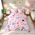 thumbnail image 1 of Manfei Colorful Guitar 7-Piece Twin Bedding Set,Music Instruments Cowgirl Hats,Microfiber Reversible Decor For Girls, 1 of 8