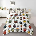 thumbnail image 1 of Manfei Colorful Insect 3pcs King Size Comforter Sets,Wildlife Theme Bedding Comforter Set,Abstract Animal Super Cozy Bedding Set,Luxury Teenagers Bedroom Decor,Reversible, 1 of 8