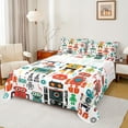 thumbnail image 1 of Manfei Colortful Robot Full Size Sheets,Kids Toy Bed Sheets,Modern Abstract Desgin Sheet Sets For Boys Teens,Ultra Soft Home Decor,4 Pieces, 1 of 7
