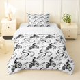 thumbnail image 1 of Manfei Cool Motorcycle Twin Comforter Sets,Speed Theme Bedding Set,White,Reversible,2-Piece,1 Comforter and 1 Pillowcase, 1 of 7