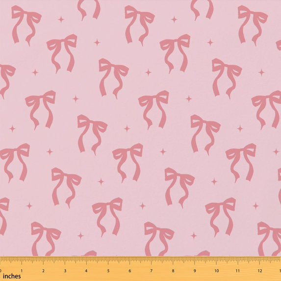 Manfei Coquette Fabric by the Yard 2 Yards, Feminine Sewing Fabric, Lavender