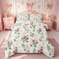 thumbnail image 1 of Manfei Cottagecore Blossom Full Size Comforter Sets 3-Piece,Garden Flowers Leaves Bedding Comforter Set,1 Comforter and 2 Pillowcases,Reversible, 1 of 6
