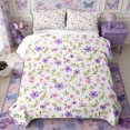 thumbnail image 1 of Manfei Cottagecore Blossom Quilt Full 3-Piece,Spring Flowers Leaves Full Bedspread Sets,1 Coverlet and 2 Pillowcases, 1 of 7