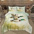 thumbnail image 1 of Manfei Country Mallard Queen Comforter Set,Rustic Farmhouse Cabin Bedding Sets,Flying Animal Bedding Comforter Set For Adults,Microfiber Bedroom Decor Reversible,3-Piece, 1 of 8