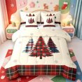 thumbnail image 1 of Manfei Country Pink Christmas 7-Piece Twin Bedding,Rustic Santa Hat Bedding Comforter Set,Xmas Reversible, 1 of 7