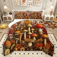 thumbnail image 1 of Manfei Countryside Red Mushroom Bedding Comforter Set,Rustic Flower Fungus Twin Comforter Sets,Autumn Maplea Leaf Bedding Set For Girl Kids,Super Cozy Room Decor Reversible,2 Pieces, 1 of 8