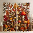 thumbnail image 1 of Manfei Countryside Red Mushroom Curtains Pack of 2 (42x84 Each),Rustic Flower Fungus Curtains Blackout,Autumn Maplea Leaf Bedroom Curtains For Girl Kids,Super Cozy Room Decor, 1 of 6
