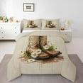 thumbnail image 1 of Manfei Cowgirl Cowboy Boot Full Size Comforter Sets for Kids, Tribal Western Groovy Bedding Comforter Set, Princess Style Reversible Bedding Sets, Microfiber Bedroom Decor, 3 Pieces, 1 of 8