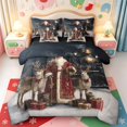 Manfei Cozy Santa Claus 7 Pieces Full Size Bedding Sets,Vintage Train ...