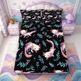 thumbnail image 1 of Manfei Cute Amphibian Axolotl Fitted Sheet Queen,Cartoon Animals Print Bedding,3 Pieces,1 Fitted Sheet and 2 Pillowcases, 1 of 6