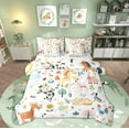 thumbnail image 1 of Manfei Cute Animal Lover Twin Bedding Sets 7-Piece, Cow Cat Horse Rabbit Bedding Comforter Set, Teens Boys Girls Kids Reversible Sheet Sets, Super Cozy Room Decor, 1 of 7