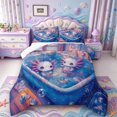 thumbnail image 1 of Manfei Cute Axolotl Full Size Comforter Sets,Ocean Animal Bedding Comforter Set,Reversible,3 Pieces,1 Comforter and 2 Pillowcases, 1 of 7