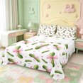 thumbnail image 1 of Manfei Cute Bowtie Bed Sheets,Funny Cucumber Print Full Size Sheets,4 Pieces,1 Flat Sheet,1 Fitted Sheet and 2 Pillowcases, 1 of 6