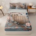 thumbnail image 1 of Manfei Cute Capybara Zipper Twin Comforter Sets with Fitted Sheet and 2 Pillowcases,Kawaii Red Crowned Crane Zipper Bedding Set,Pink,Light Gray Reversible,4pcs, 1 of 8
