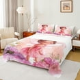 thumbnail image 1 of Manfei Cute Cartoon Elf Full Size Sheets,Chic Flower Floral Bed Sheets,Pink Purple White Sheet Sets For Girls,Breathable Home Decor,4-Piece, 1 of 7
